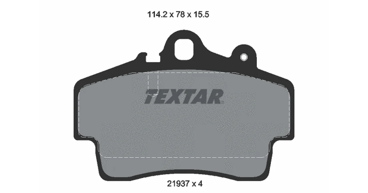 TEXTAR 2193702, Комплект тормозных колодок, дисковый тормоз