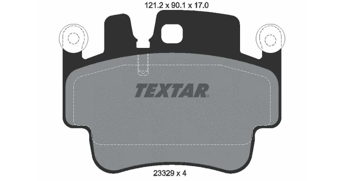 TEXTAR 2332902, Комплект тормозных колодок, дисковый тормоз