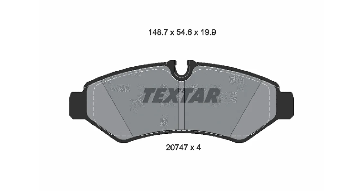 TEXTAR 2074701, Комплект тормозных колодок, дисковый тормоз