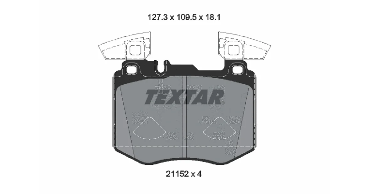TEXTAR 2115201, Комплект тормозных колодок, дисковый тормоз
