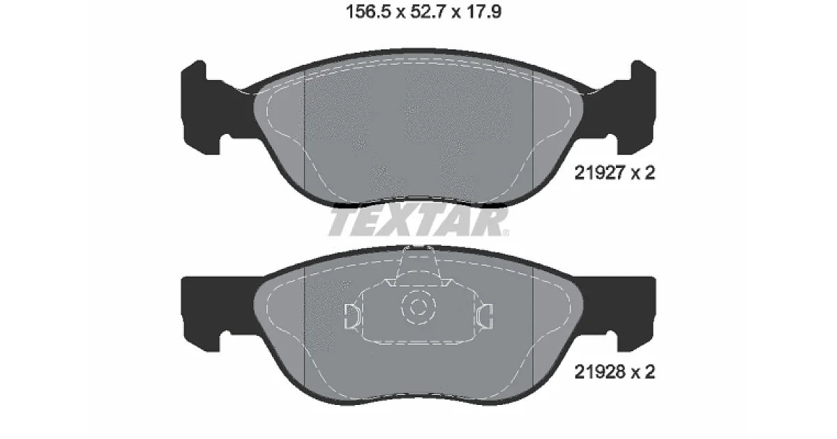TEXTAR 2192703, Комплект тормозных колодок, дисковый тормоз