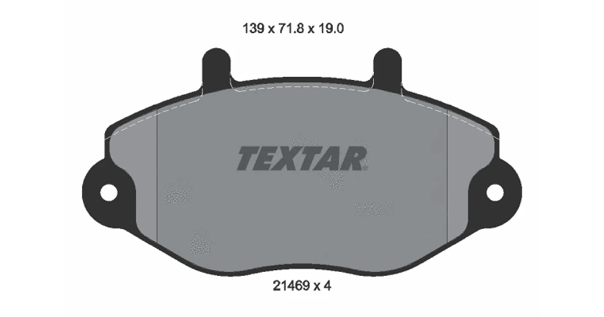 TEXTAR 2146901, Комплект тормозных колодок, дисковый тормоз