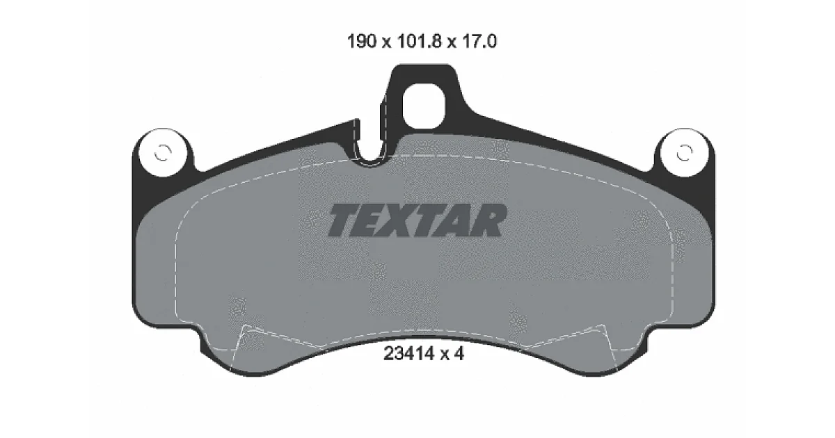 2341401 - TEXTAR - Комплект тормозных колодок, дисковый тормоз