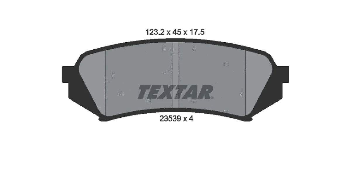 TEXTAR 2353902, Комплект тормозных колодок, дисковый тормоз