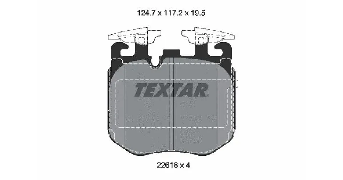 TEXTAR 2261801, Комплект тормозных колодок, дисковый тормоз