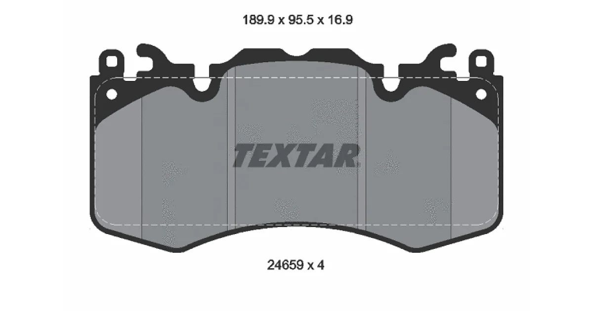 TEXTAR 2465901, Комплект тормозных колодок, дисковый тормоз