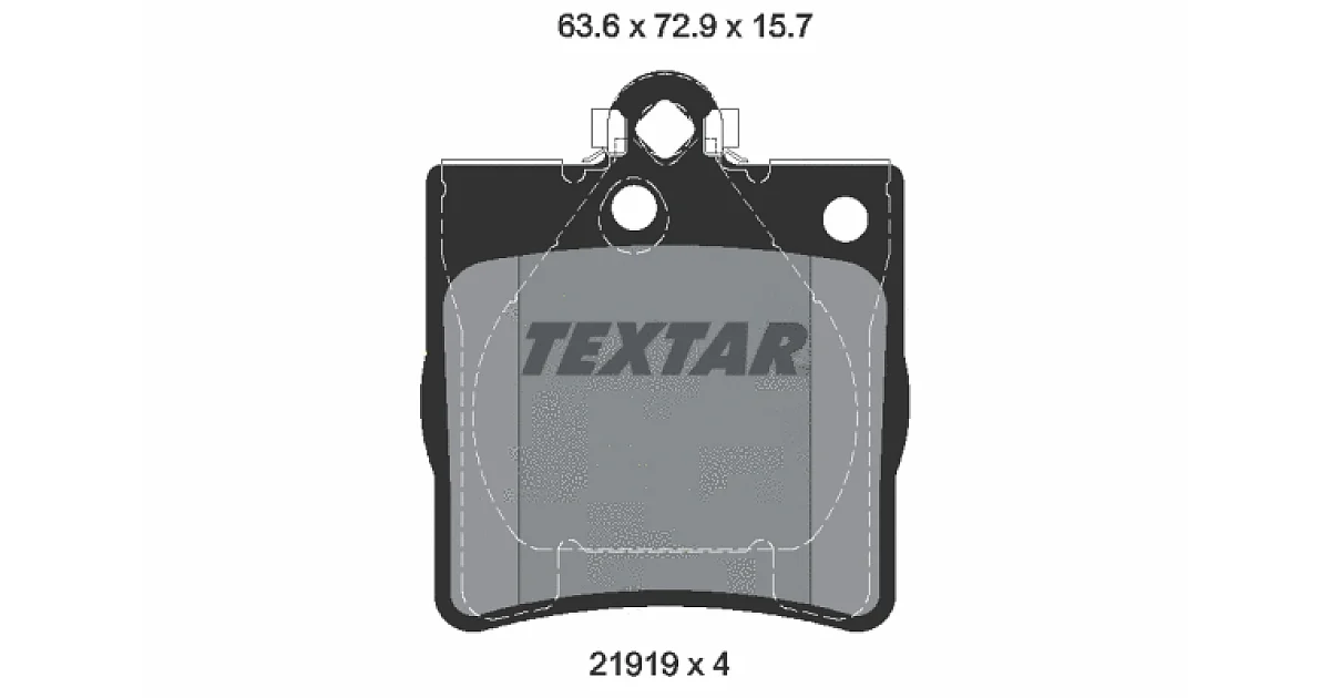 TEXTAR 2191903, Комплект тормозных колодок, дисковый тормоз