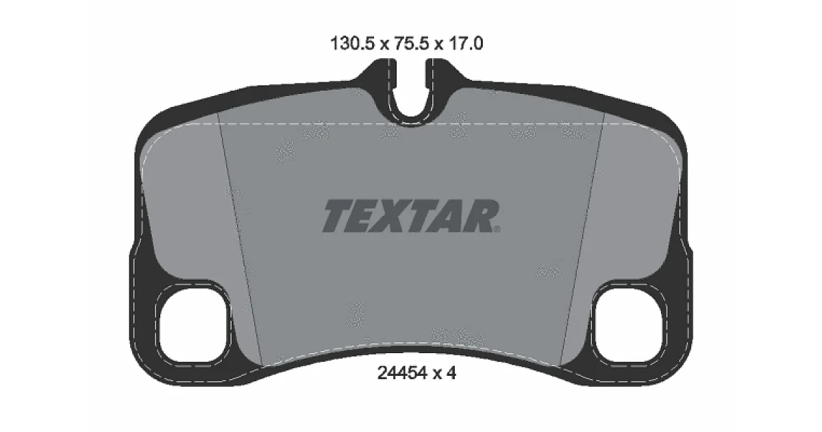 2445403 - TEXTAR - Комплект тормозных колодок, дисковый тормоз
