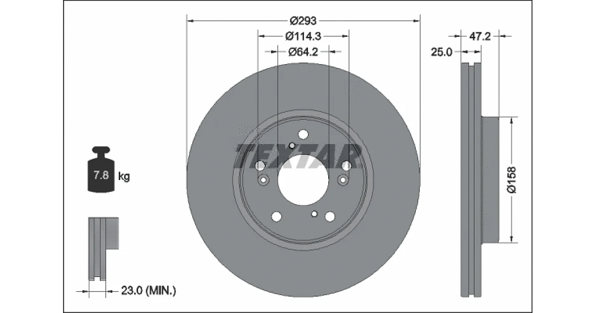 92321303 - TEXTAR - Тормозной диск