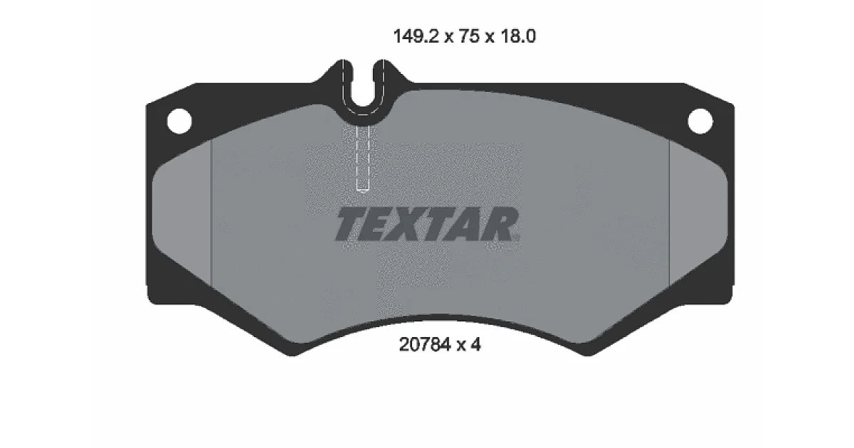 TEXTAR 2078401, Комплект тормозных колодок, дисковый тормоз