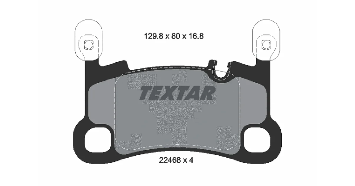 2246801 - TEXTAR - Комплект тормозных колодок, дисковый тормоз
