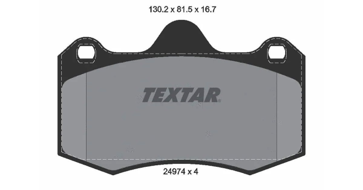 TEXTAR 2497401, Комплект тормозных колодок, дисковый тормоз