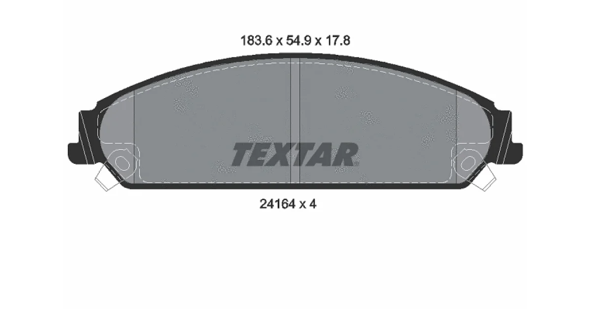 TEXTAR 2416401, Комплект тормозных колодок, дисковый тормоз