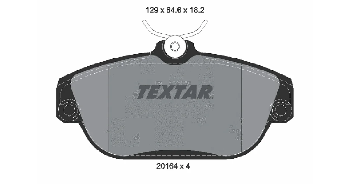 2016402 - TEXTAR - Комплект тормозных колодок, дисковый тормоз