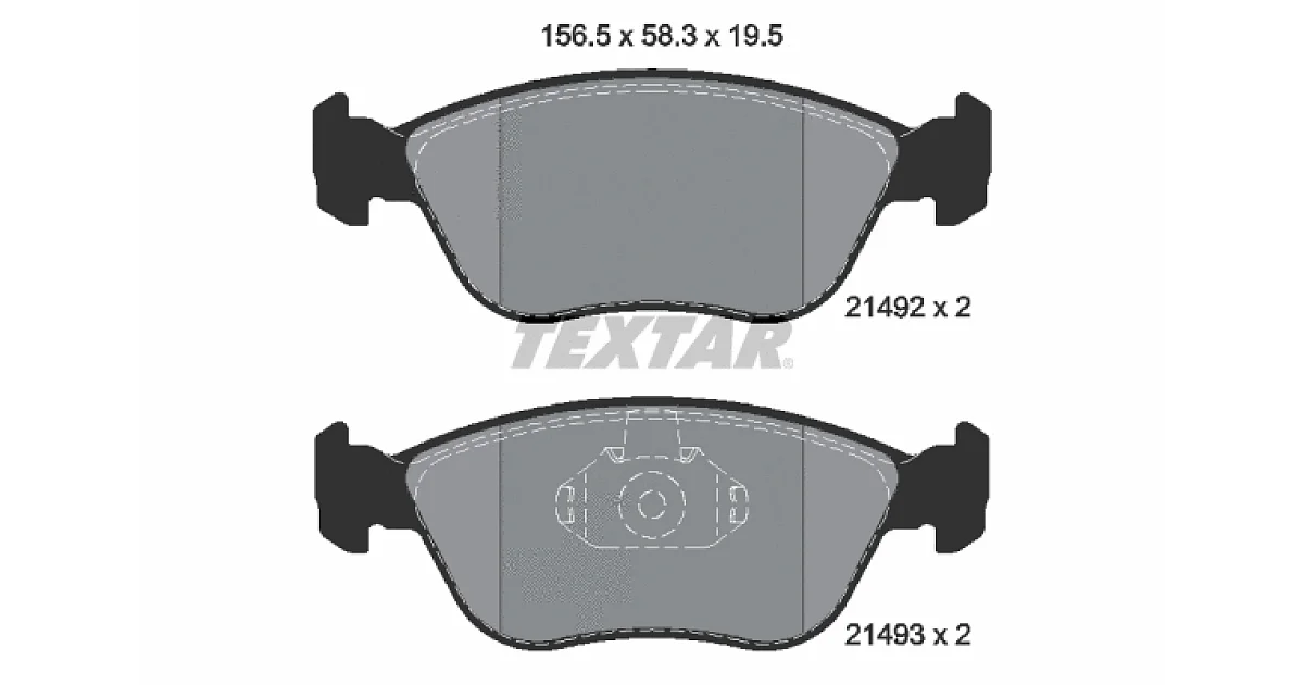 TEXTAR 2149201, Комплект тормозных колодок, дисковый тормоз