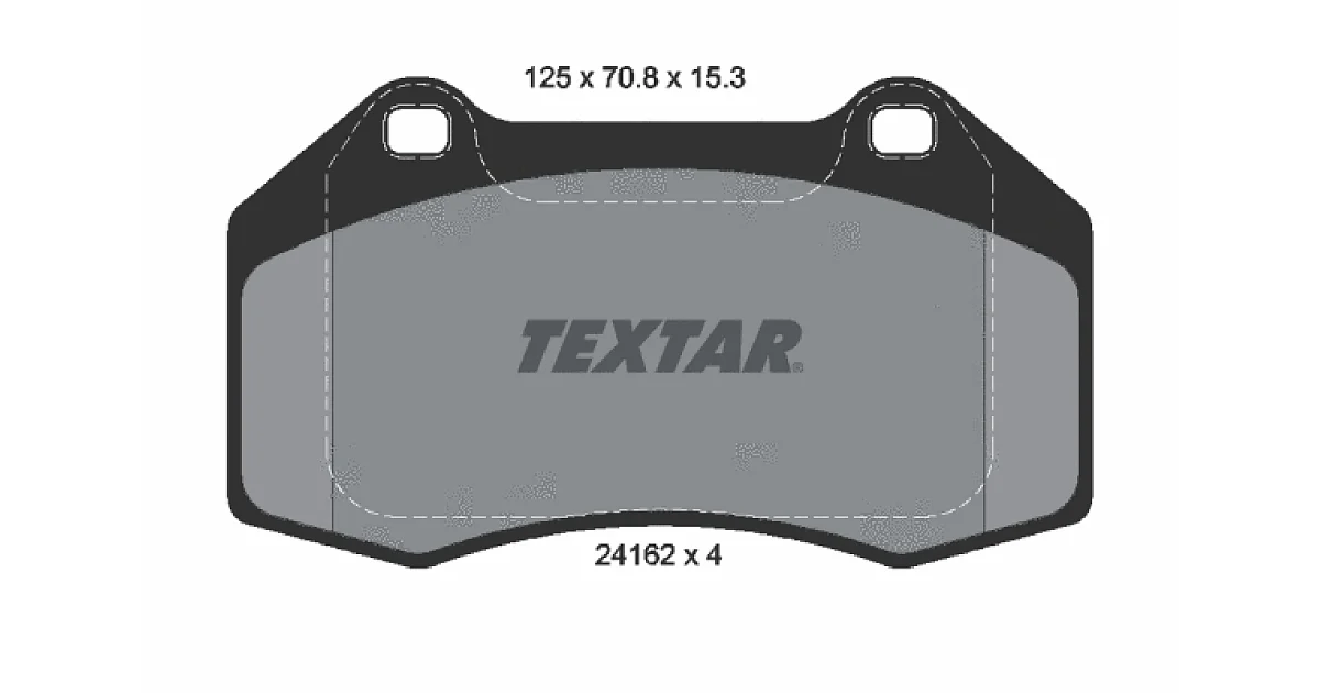 TEXTAR 2416201, Комплект тормозных колодок, дисковый тормоз