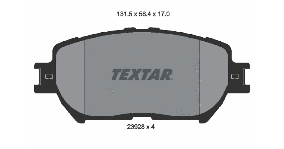 TEXTAR 2392801, Комплект тормозных колодок, дисковый тормоз