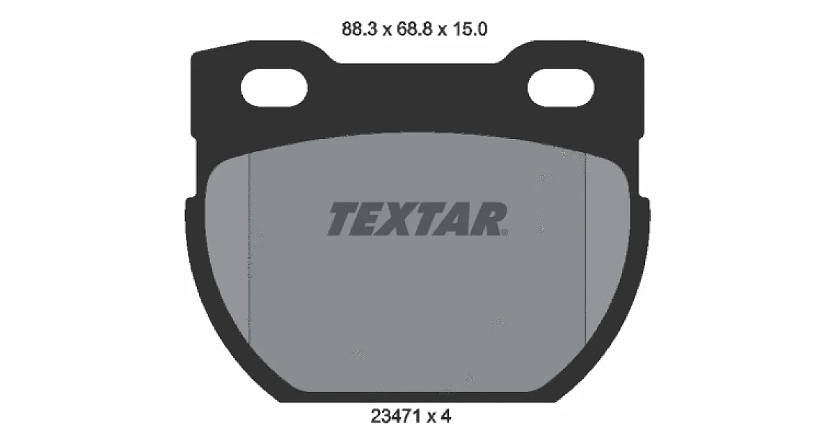 TEXTAR 2347101, Комплект тормозных колодок, дисковый тормоз