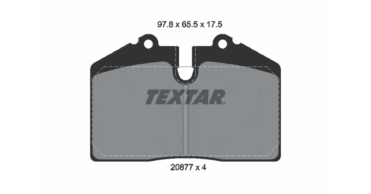 TEXTAR 2087710, Комплект тормозных колодок, дисковый тормоз
