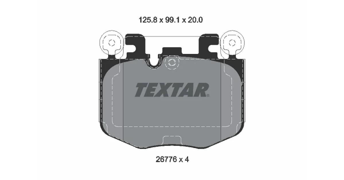 TEXTAR 2677601, Комплект тормозных колодок, дисковый тормоз