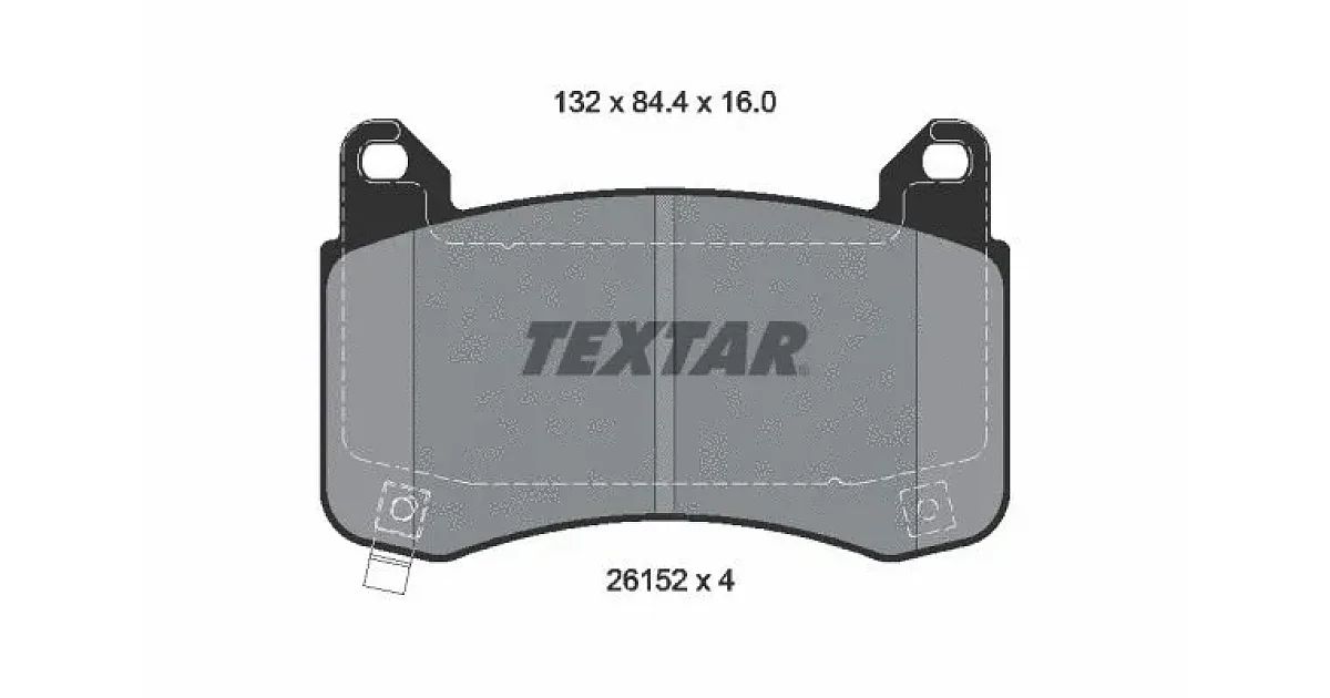 TEXTAR 2615201, Комплект тормозных колодок, дисковый тормоз