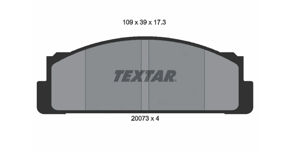 TEXTAR 2007304, Комплект тормозных колодок, дисковый тормоз