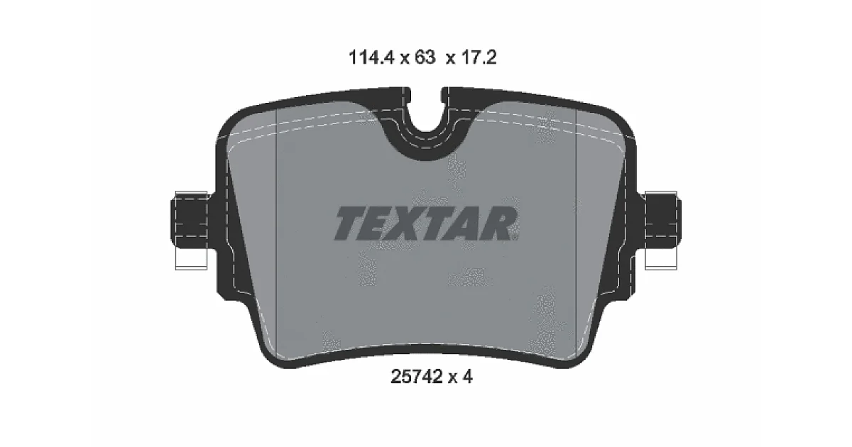 2574201 - TEXTAR - Комплект тормозных колодок, дисковый тормоз