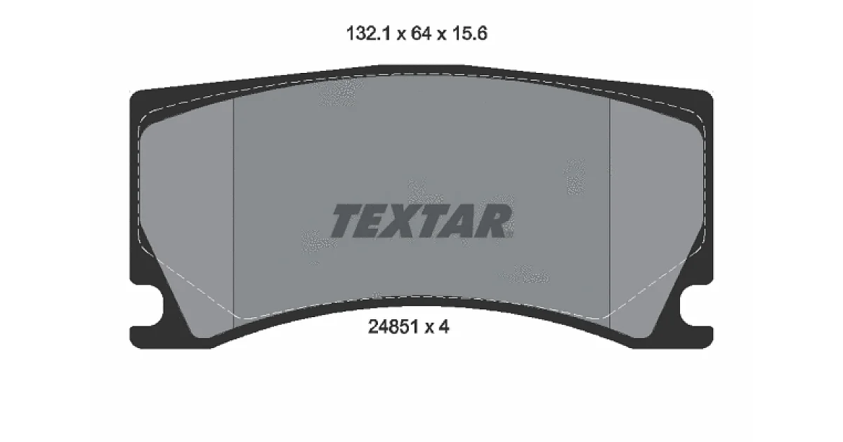 2485101 - TEXTAR - Комплект тормозных колодок, дисковый тормоз