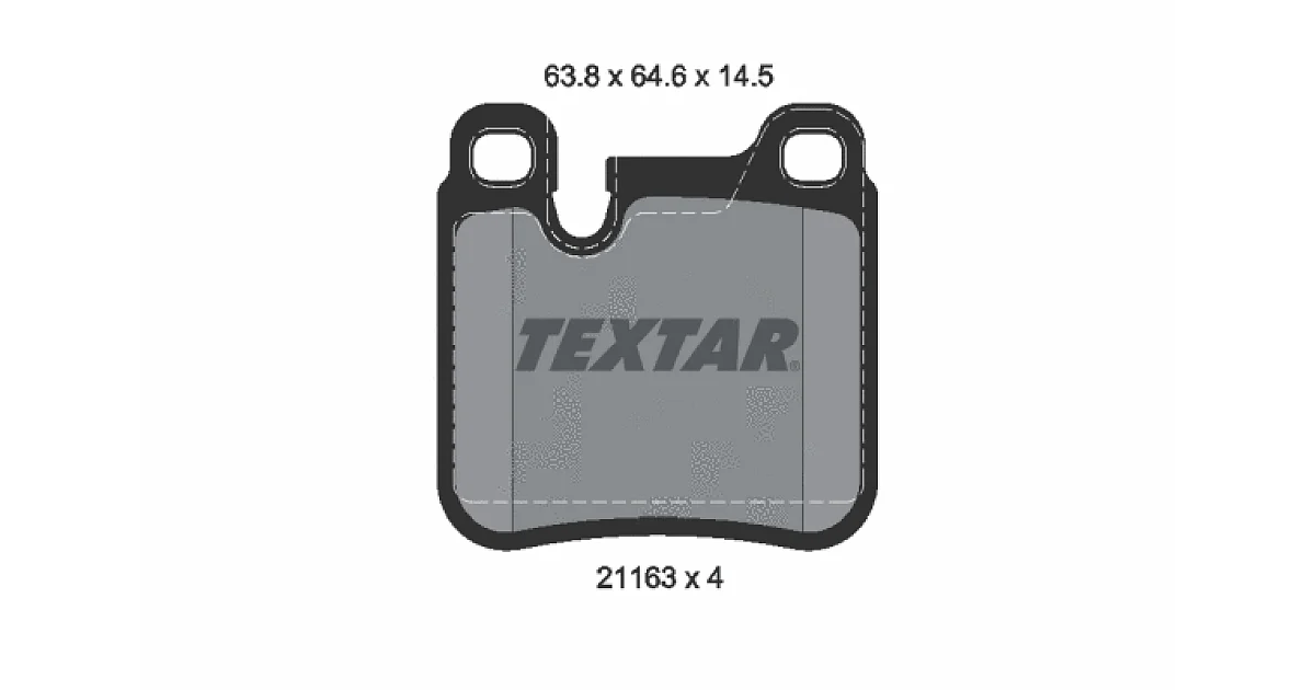 2116301 - TEXTAR - Комплект тормозных колодок, дисковый тормоз
