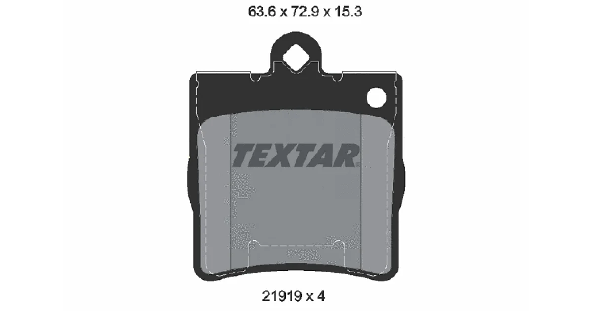 TEXTAR 2191901, Комплект тормозных колодок, дисковый тормоз