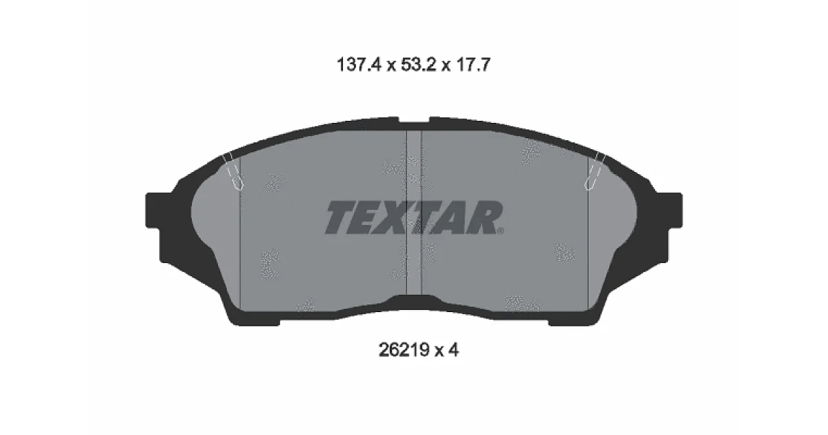 2621901 - TEXTAR - Комплект тормозных колодок, дисковый тормоз