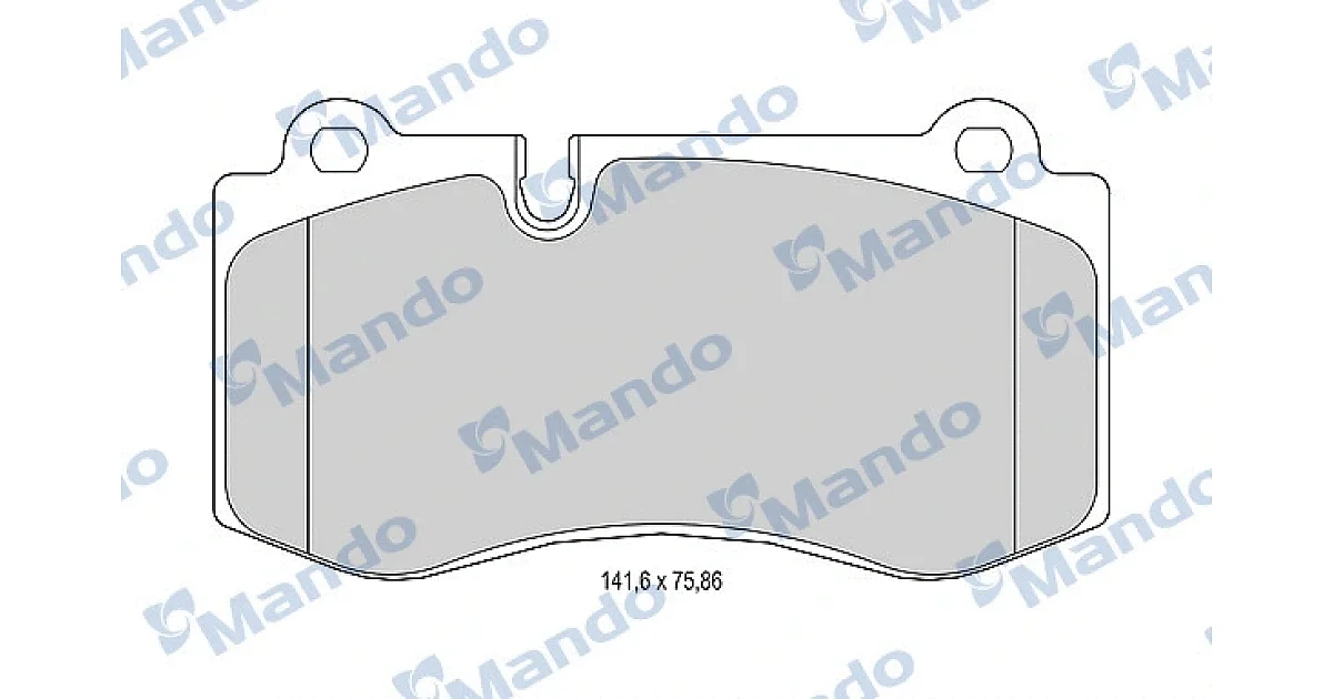 MBF015673 - MANDO - Комплект тормозных колодок, дисковый тормоз