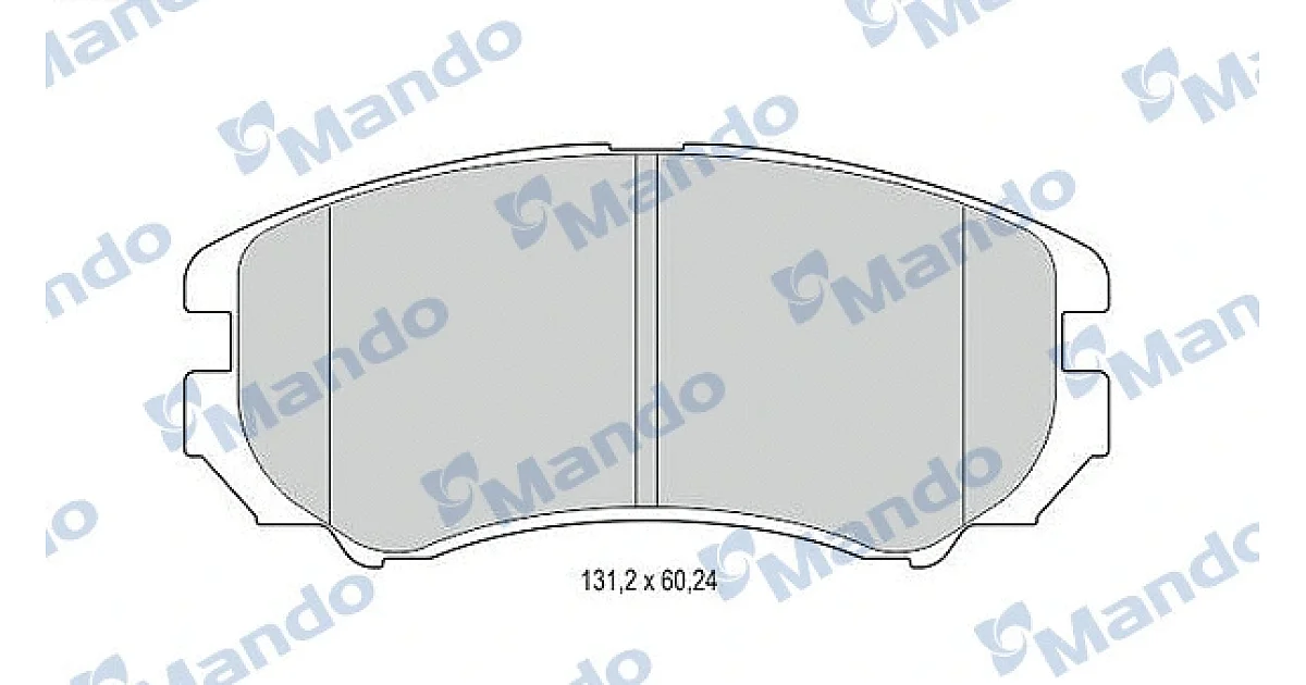 MBF015308 - MANDO - Комплект тормозных колодок, дисковый тормоз
