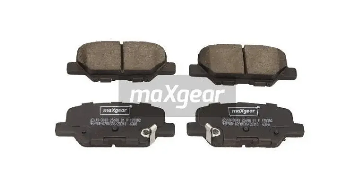 193043 - MAXGEAR - Комплект тормозных колодок, дисковый тормоз