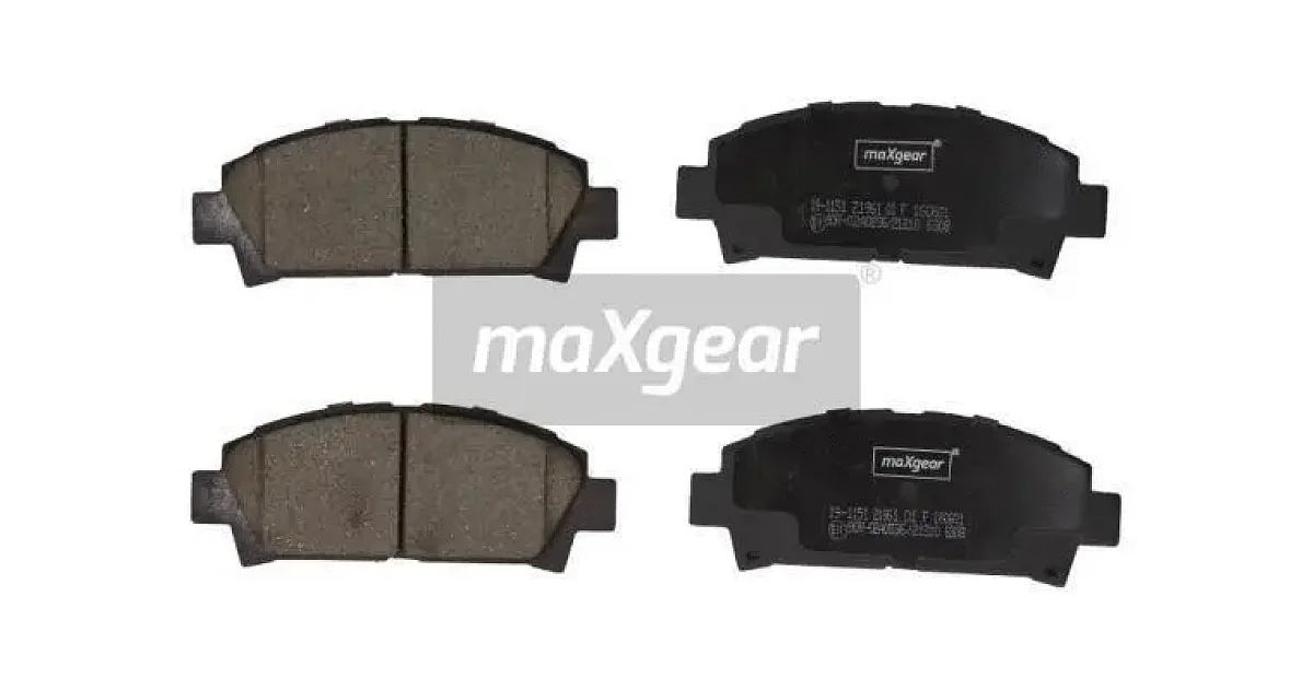 191151 - MAXGEAR - Комплект тормозных колодок, дисковый тормоз