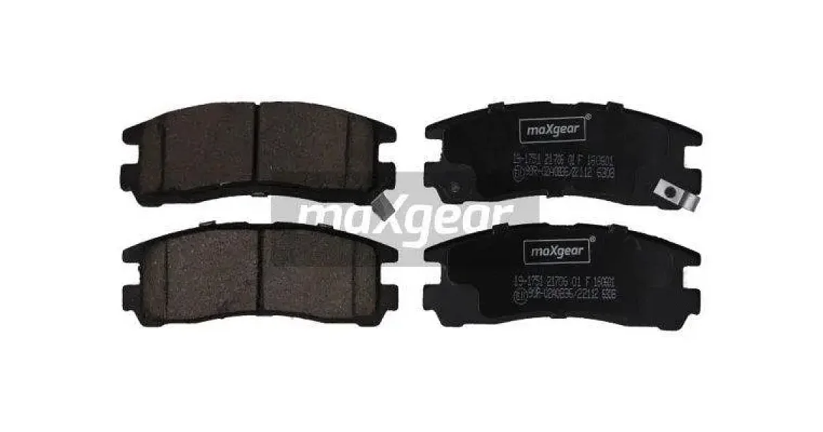 191751 - MAXGEAR - Комплект тормозных колодок, дисковый тормоз