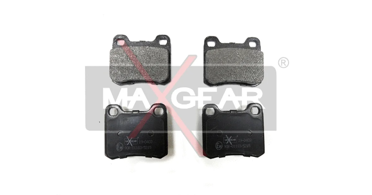 190403 - MAXGEAR - Комплект тормозных колодок, дисковый тормоз