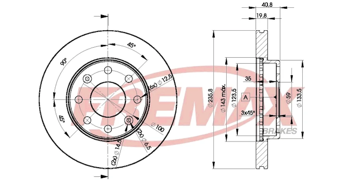 BD4633 - FREMAX - Тормозной диск