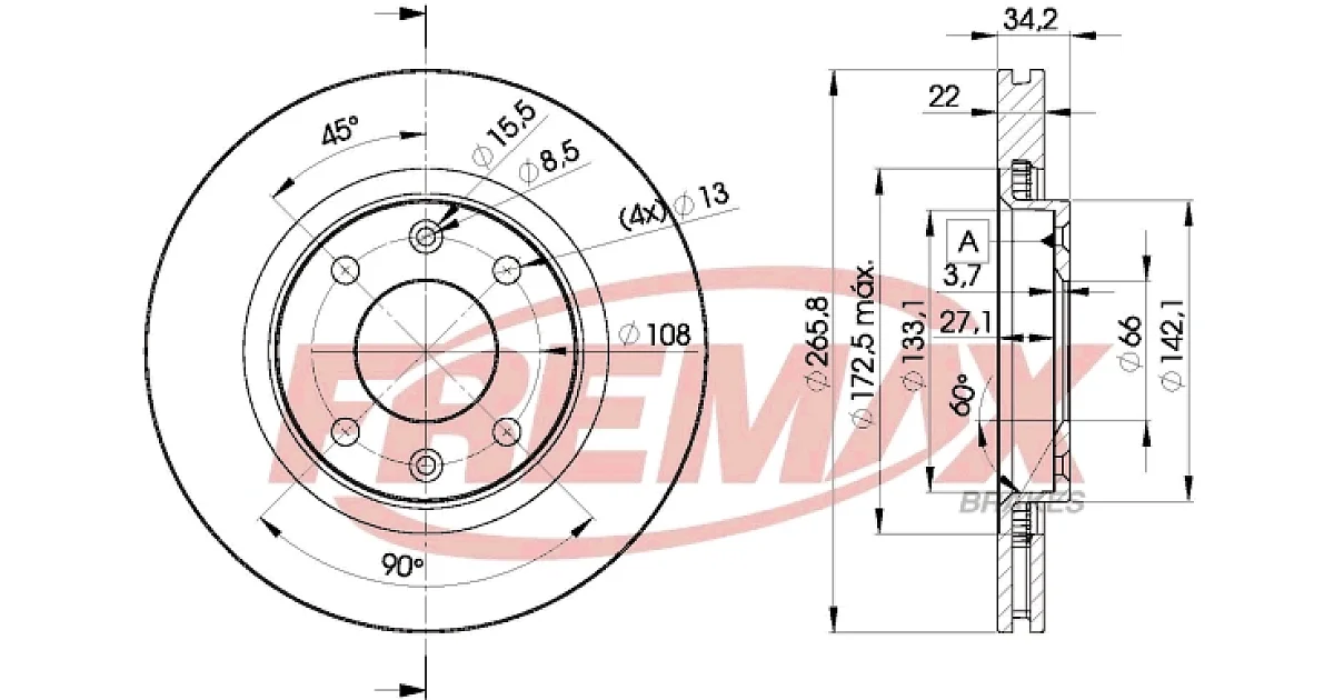 BD4750 - FREMAX - Тормозной диск