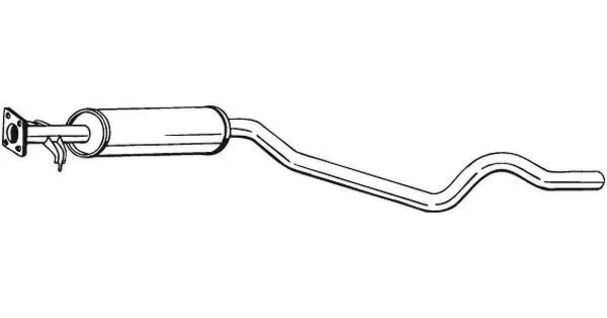 282793 - BOSAL - Средний глушитель выхлопных газов