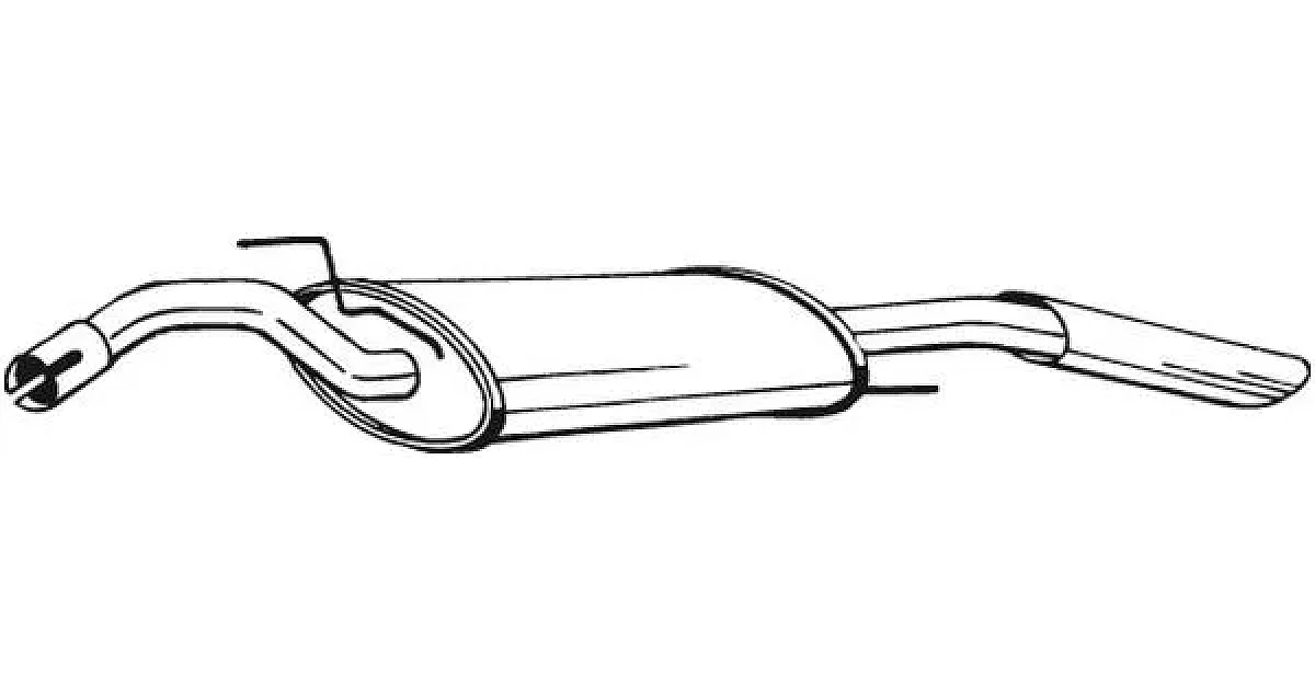 279489 - BOSAL - Глушитель выхлопных газов конечный