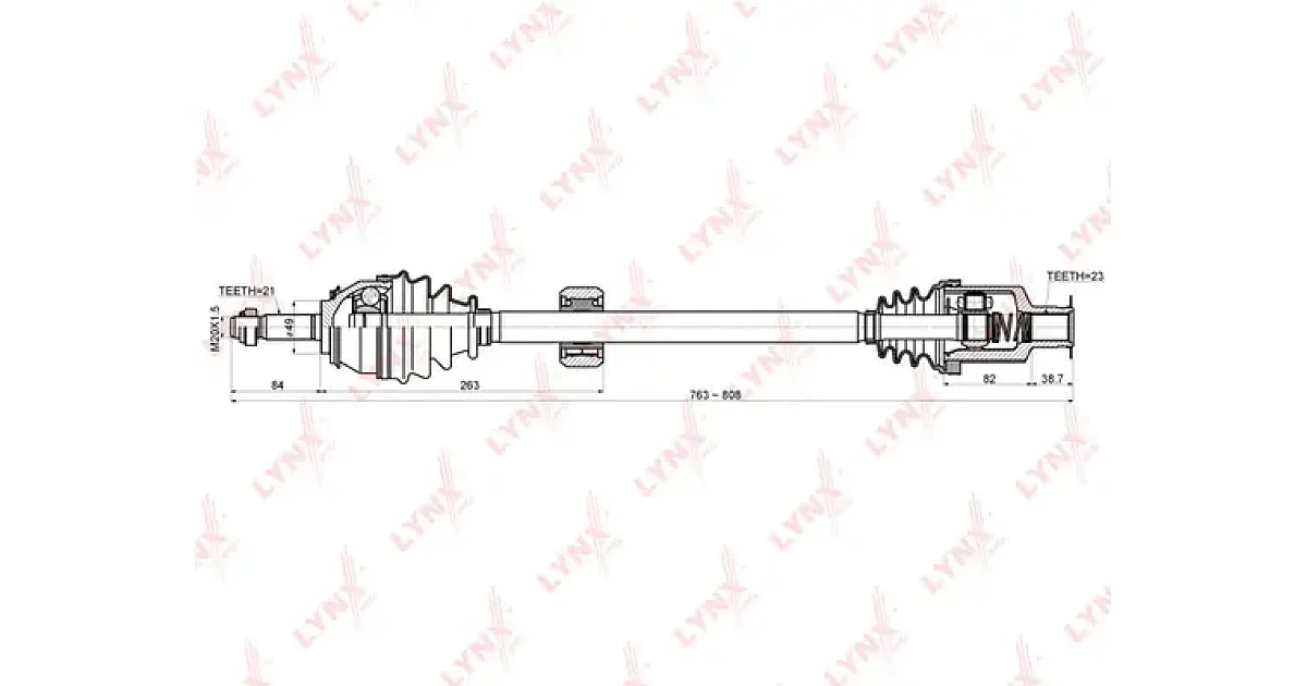 CD6306 - LYNXAUTO - Приводной вал
