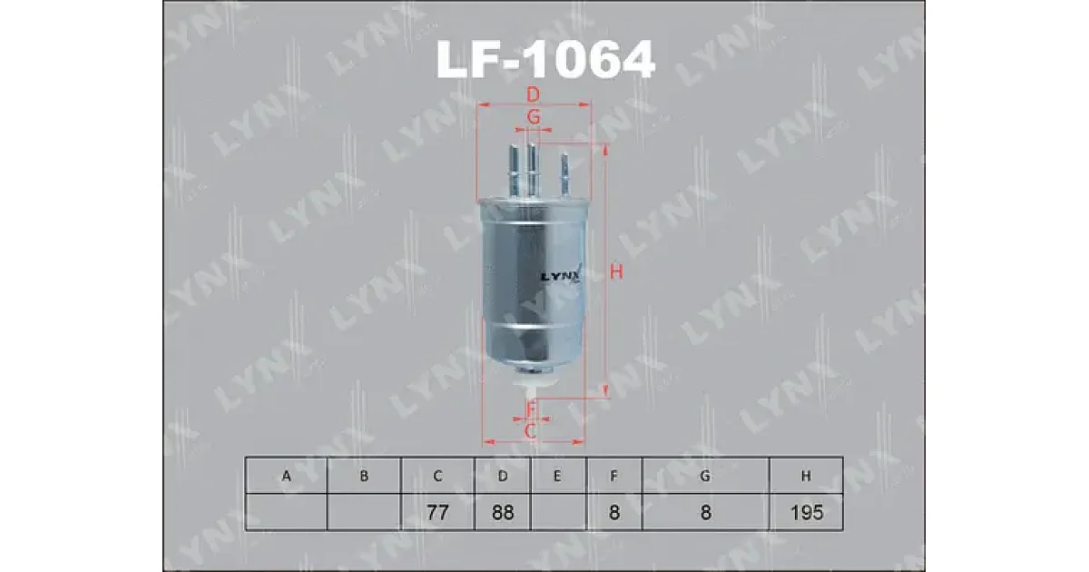 LF1064 - LYNXAUTO - Топливный фильтр