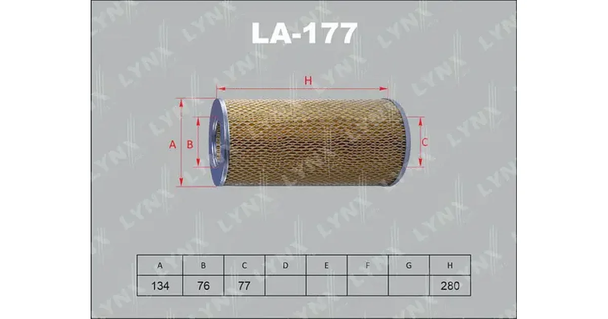 LA177 - LYNXAUTO - Воздушный фильтр