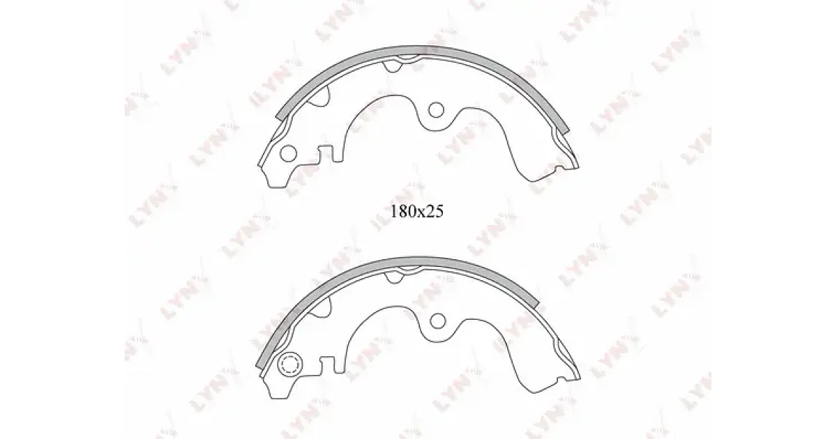BS7510 - LYNXAUTO - Комплект тормозных колодок