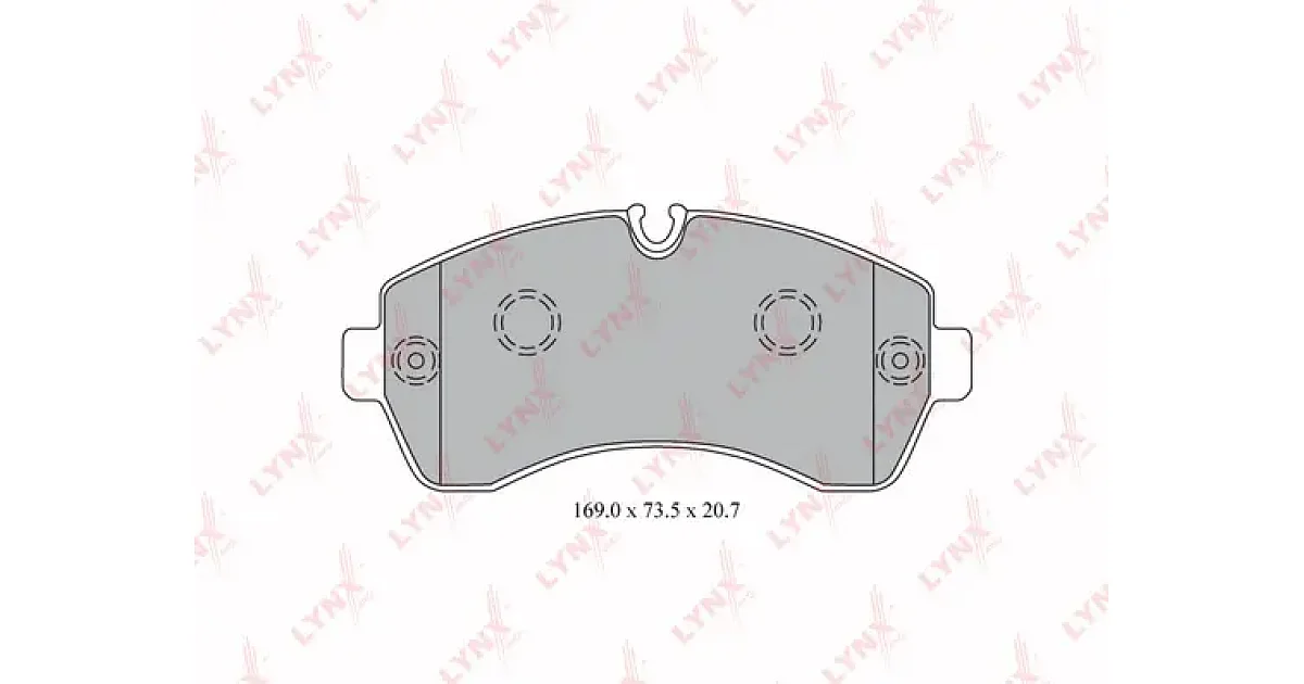 BD5343 - LYNXAUTO - Комплект тормозных колодок, дисковый тормоз