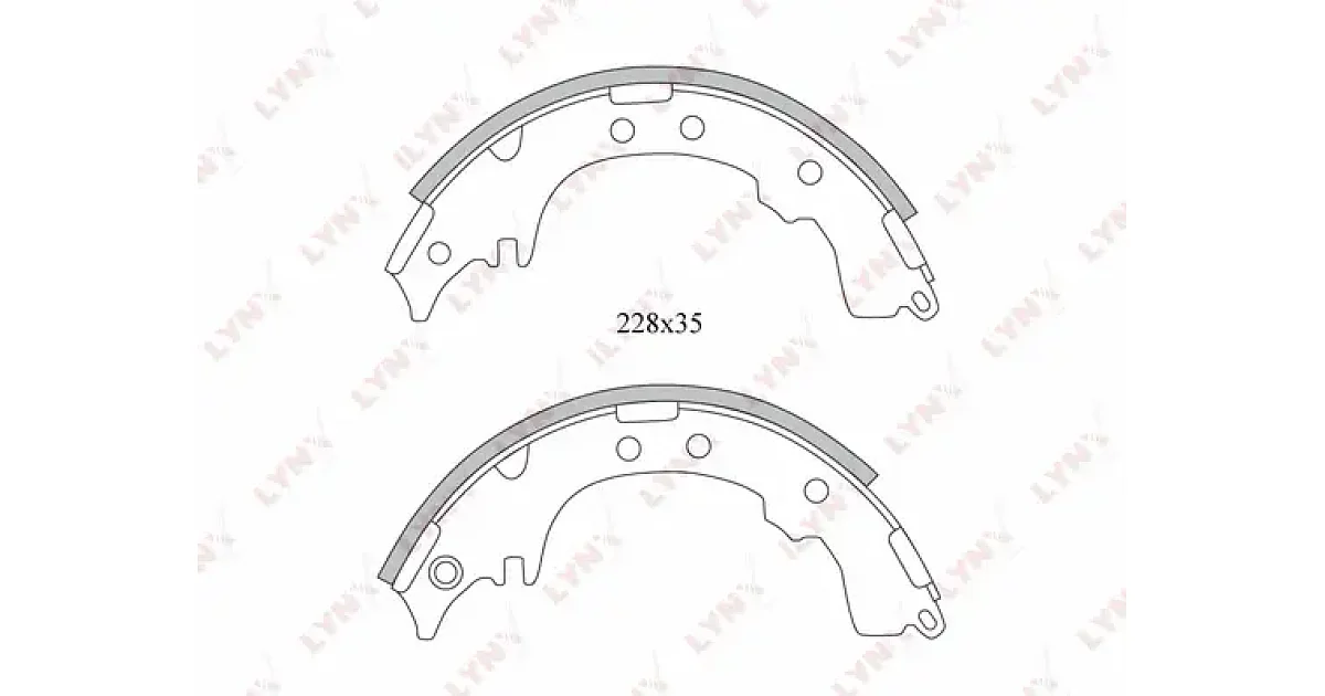 BS7508 - LYNXAUTO - Комплект тормозных колодок