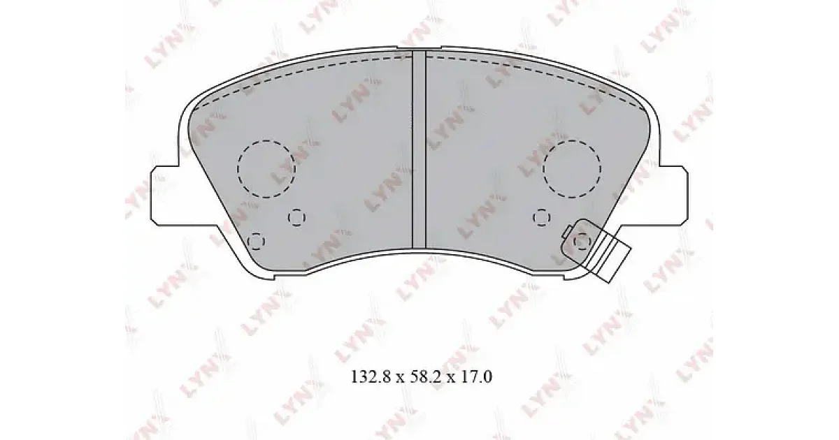 BD3619 - LYNXAUTO - Комплект тормозных колодок, дисковый тормоз