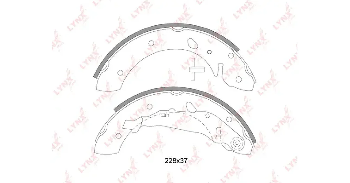 BS7525 - LYNXAUTO - Комплект тормозных колодок