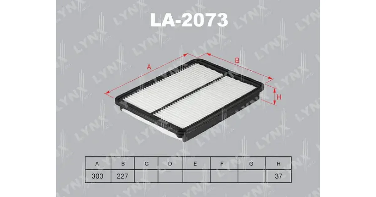 LA2073 - LYNXAUTO - Воздушный фильтр